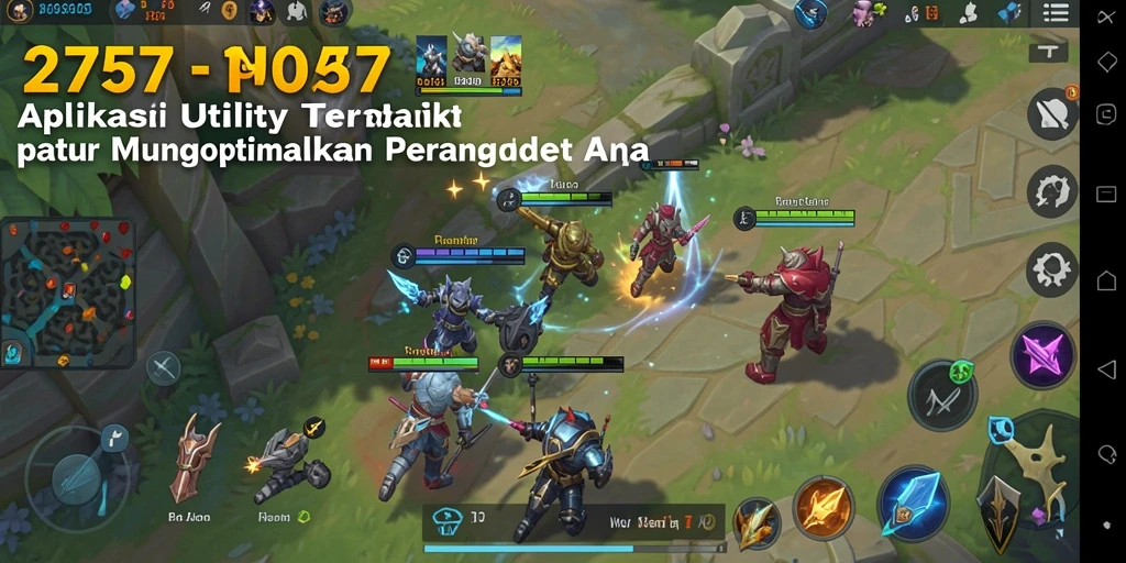 Tampilan antarmuka utama aplikasi Utility 2757 yang sederhana dan fungsional.