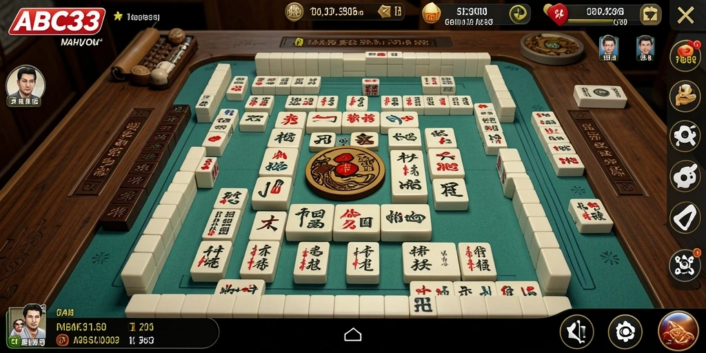 Screenshot gameplay ABC33 menampilkan momen seru saat mencocokkan ubin Mahjong.
