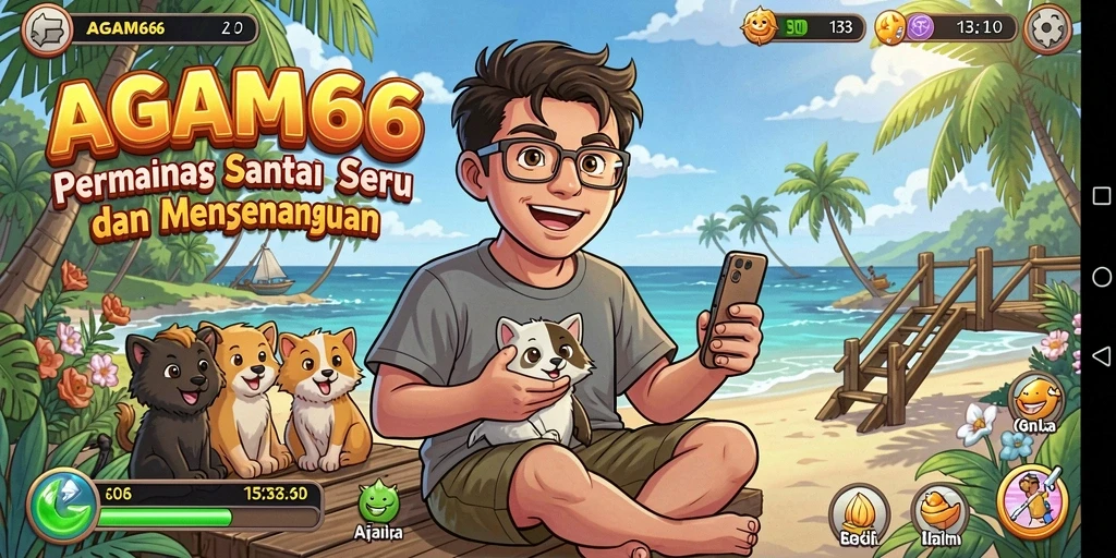 Tampilan menarik dari gameplay AGAM66 yang menyenangkan dan santai.