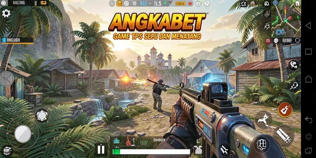 Tampilan seru gameplay ANGKABET dengan aksi menegangkan di TPS.