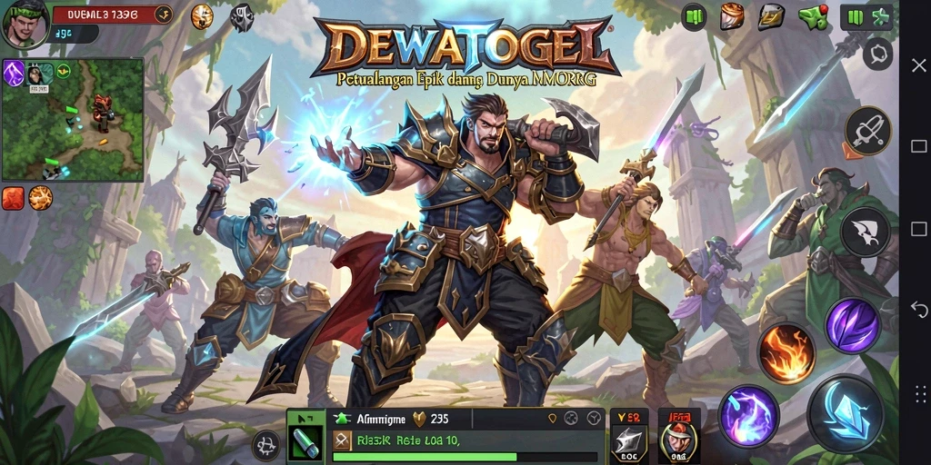 Tampilan gameplay DEWATOGEL yang menakjubkan dan interaktif.