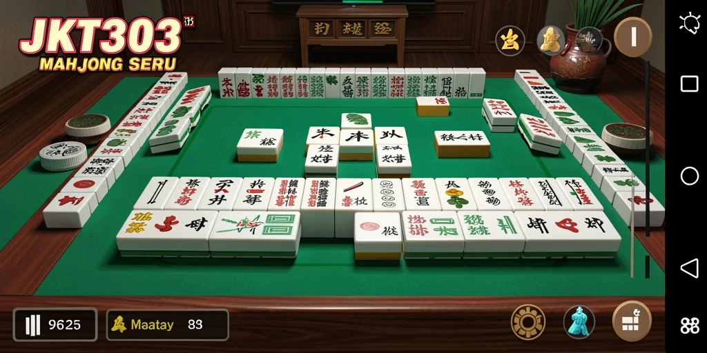 Tampilan gameplay JKT303 yang menarik dan penuh tantangan Mahjong.