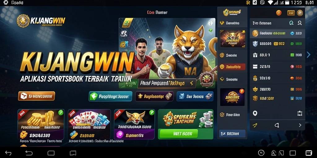 Tampilan menarik dari gameplay taruhan olahraga KIJANGWIN.