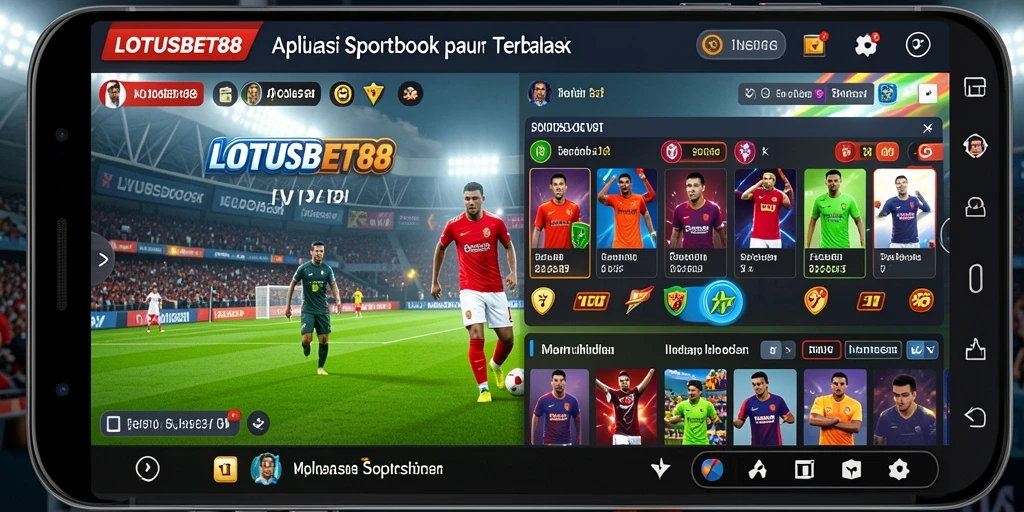 Tampilan screenshot LOTUSBET88 menampilkan fitur taruhan yang kaya dan antarmuka yang menarik.