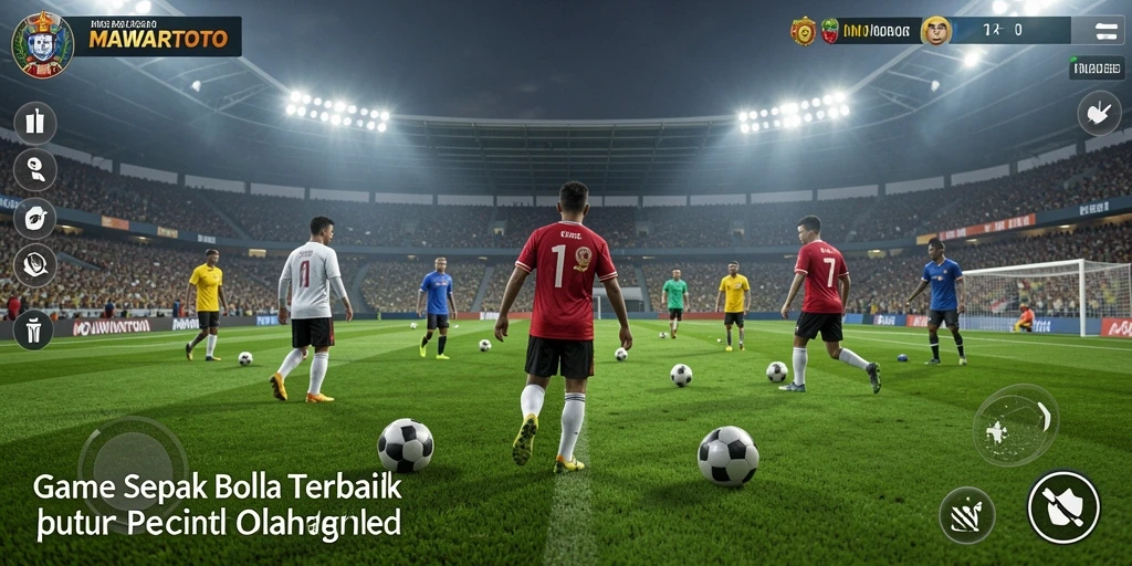 Tampilan gameplay menarik dari MAWARTOTO menunjukkan aksi sepak bola yang mendebarkan.
