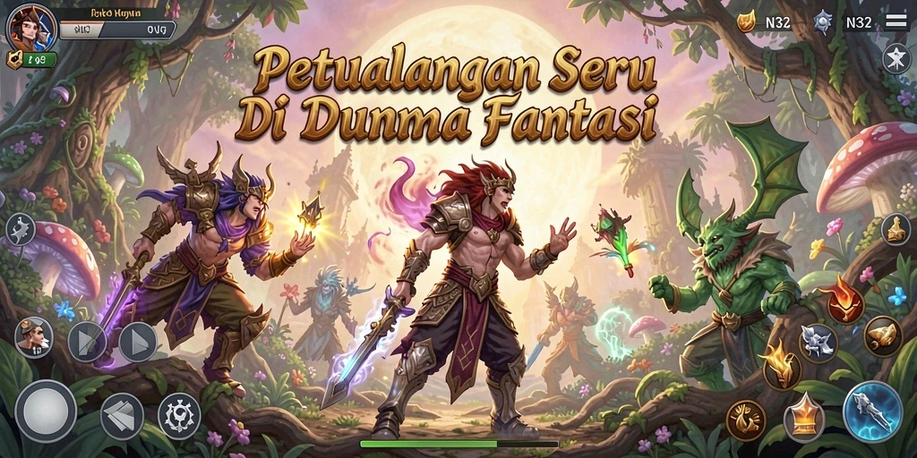 Gameplay N32 yang mengasyikkan dengan grafis tinggi dan petualangan menarik.