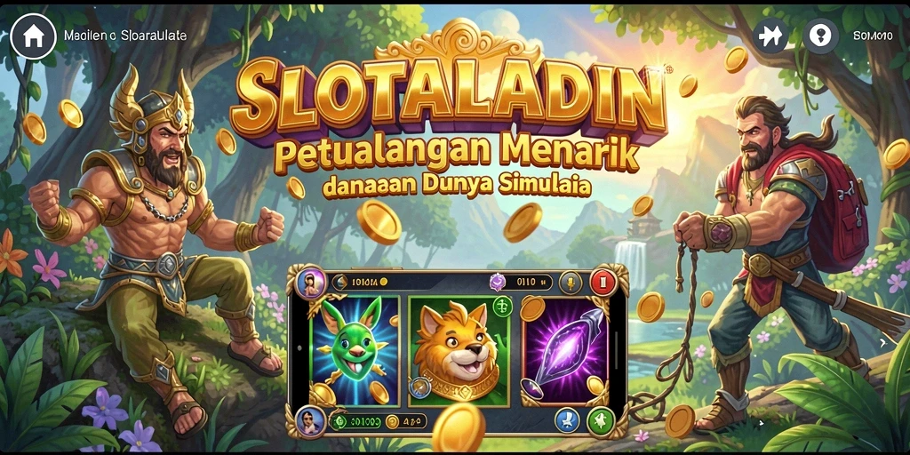 Tampilan gameplay menarik dari SLOTALADIN dalam dunia simulasi.