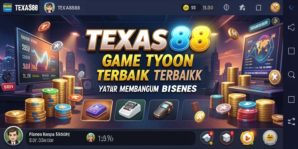 Screenshot utama menunjukkan gameplay Tycoon yang seru dan interaktif.